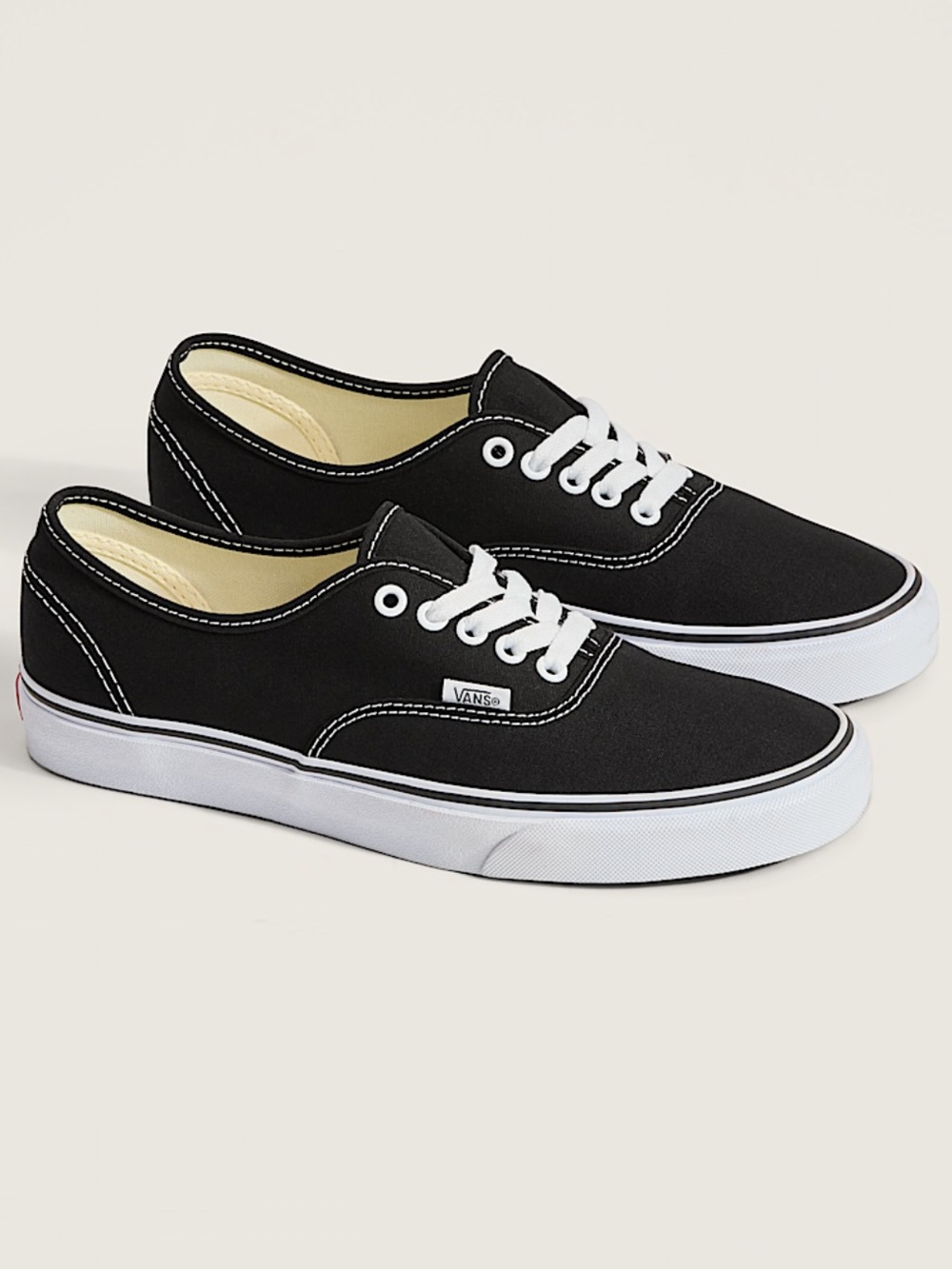 Men’s Vans Authentic Low-Top Canvas Sneakers - Black SZ 12
